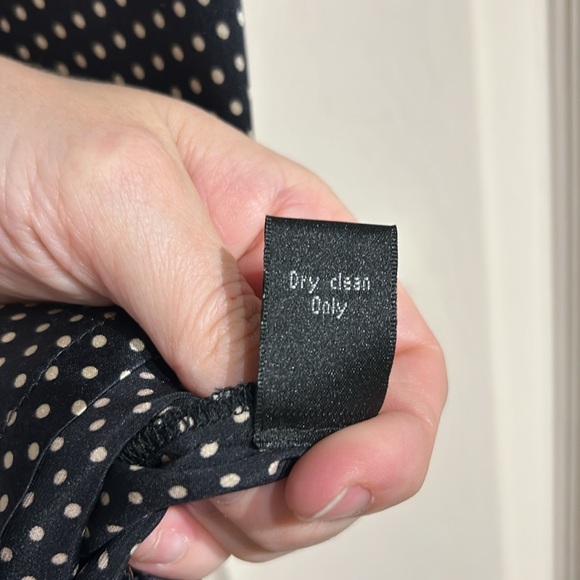 Sanctuary 100% Silk Polka Dot Mini Dress - Picture 11 of 12